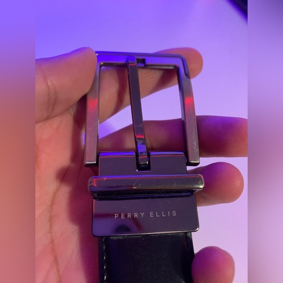 Perry Ellis Men’s Belt Reversible Size 34/85 - Picture 3 of 5